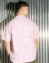 Oversized Tshirt ARSC With White Logo 30х30сm in Light Pink