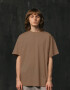 Basic Oversized T-shirt Spirit in Coyot