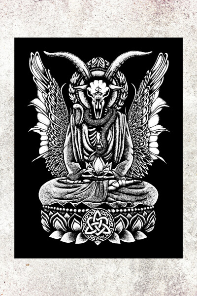 Patch Baphomet 13x17cm (5.1x6.7in)