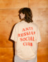 Oversized T-shirt ARSC With Red Logo 37х37сm in Beige