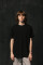Basic Relaxed T-shirt in Deep Black