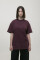 Basic Oversized T-shirt Spirit Rude in Marsala
