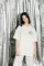 Oversized T-shirt Purr Flowers UA 9x9cm х kotastiia in Ivory #4