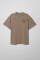 Oversized T-shirt ARSC With Marsala Logo 7x7cm in Coyote