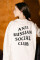 Oversized Long Sleeve T-shirt ARSC with Black Logo 30x30cm in White