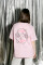 Oversized T-shirt Purr Heart х kotastiia in Light Pink #4
