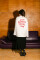 Oversized Long Sleeve T-shirt ARSC with Red Logo 30x30cm in White #2