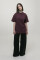 Basic Oversized T-shirt Spirit Rude in Marsala #5
