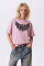 Oversized T-Shirt BLACKWING ONE-EYED x Black Wing in Light Pink #2