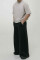 Basic Mid Rise Loose Barrel Leg Unisex Sweatpants SS in Black #3