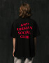 Oversized T-shirt ARSC With Red Logo 30x30cm in Black