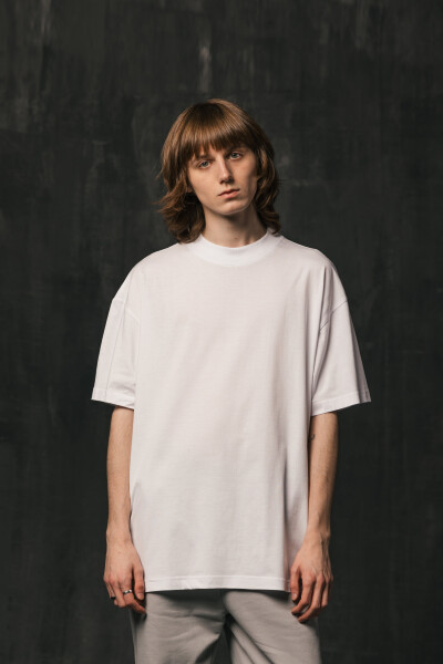 Basic Oversized T-shirt Spirit in White