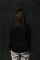Oversized Sweatshirt With Patches Burnbabyburn in Black #1