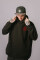 Superoversized hoodie ARSC with red logo 30х30cm in black #6