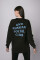 Oversized sweatshirt ARSC with blue logo 30х30сm in black #6