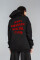 Superoversized hoodie ARSC with red logo 30х30cm in black #4