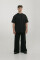 Basic Oversized T-shirt Spirit Rude in Black #2