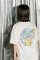Oversized T-shirt Purr Flowers UA х kotastiia in Ivory