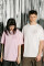 Oversized T-shirt Purr Mini Hearts 9x9cm х kotastiia in Light Pink #2