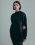 Basic Mini Sweat Dress Holy in Black
