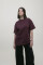 Basic Oversized T-shirt Spirit Rude in Marsala #7