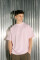 Oversized T-shirt ARSC With White Logo 7x7cm in Light Pink #3