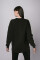 Basic Oversized Sweatshirt Drop in Black #1