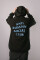 Superoversized hoodie ARSC with blue logo 30х30cm in black