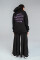 Superoversized hoodie ARSC with lilac logo 30x30cm in black #2