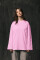 Basic Oversized Long Sleeve T-shirt Spirit Rude in Light Pink