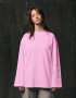 Basic Oversized Long Sleeve T-shirt Spirit Rude in Light Pink