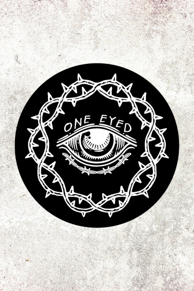 Patch ONE-EYED Round d-7cm (d-2.8in)