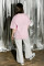 Oversized T-shirt Purr Heart 9x9cm х kotastiia in Light Pink #7