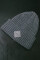 Coarse Knitted Beanie Hill in Gray 