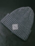 Coarse Knitted Beanie Hill in Gray 