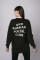 Oversized sweatshirt ARSC with white logo 30х30сm in black #5