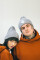 Coarse Knitted Beanie Hill in Gray  #1