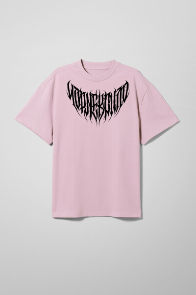 Oversized T-Shirt BLACKWING ONE-EYED x Black Wing in Light Pink