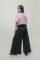 Basic Jersey Wide Leg Sweatpants SS in Black