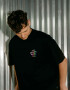 Oversized T-shirt ARSC Spectrum With Logo 7x7cm in Black