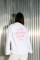 Oversized Long Sleeve T-shirt ARSC with Pink Logo 30x30cm in White #2