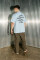 Oversized T-shirt ARSC With Black Logo 30х30сm in Light Blue #1