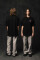 Oversized T-shirt ARSC With Pink Logo 7х7сm in Deep Black #1