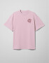 Oversized T-shirt ARSC With Marsala Logo 7x7cm in Light Pink
