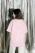 Oversized T-shirt Purr Tiger 9x9cm х kotastiia in Light Pink #3