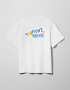 Oversized T-Shirt x Oleksii Demianiuk Fight For Your Rights in White