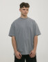Basic Oversized T-shirt Spirit Rude in Gray Olive