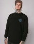 Oversized sweatshirt ARSC with blue logo 7х7сm in black