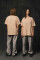 Oversized T-shirt ARSC With Pink Logo 7x7cm in Beige #1