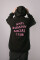 Superoversized hoodie ARSC with pink logo 30x30cm in black #6
